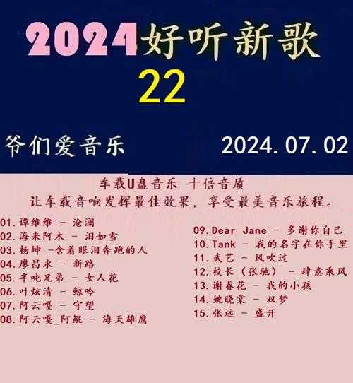 群星《2024好听新歌22》十倍音质WAV分轨